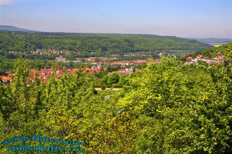 Blick vom Rohrer Berg aus auf Meiningen