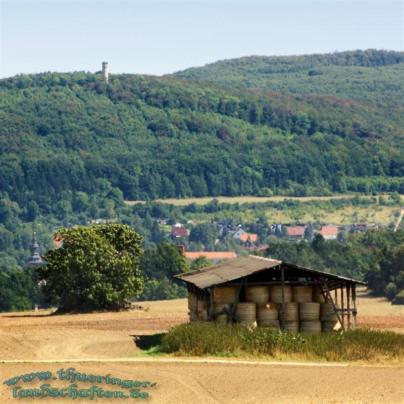 Blick von Tiefengruben aus auf Bad Berka