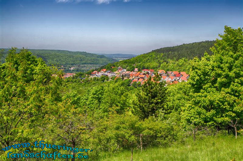 Blick vom Rohrer Berg aus auf Meiningen