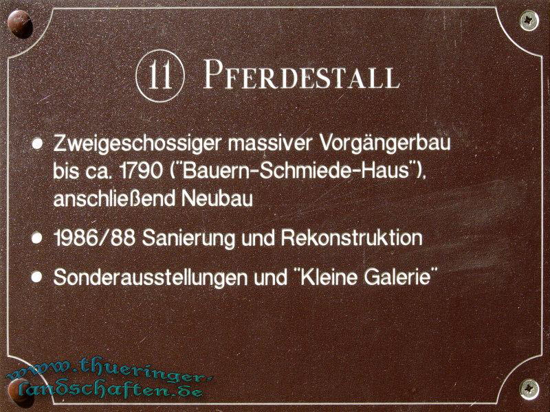 Pferdestall, Kleine Galerie