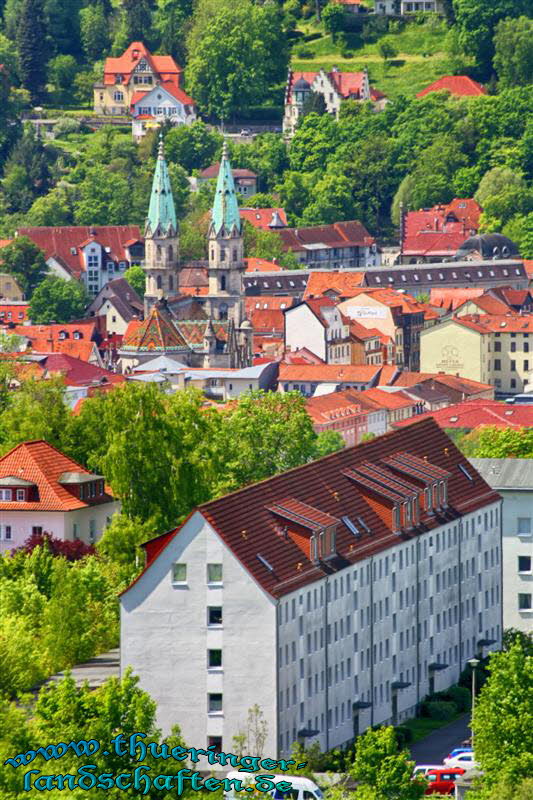 Blick vom Rohrer Berg aus auf Meiningen