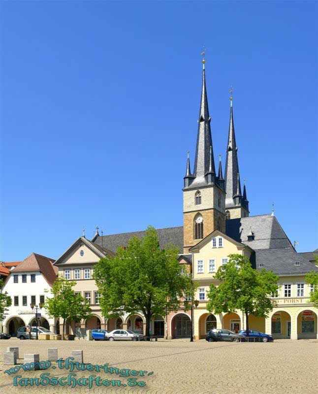 Marktplatz & Johanneskirche Saalfeld