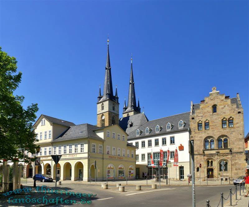 Marktplatz & Johanneskirche Saalfeld