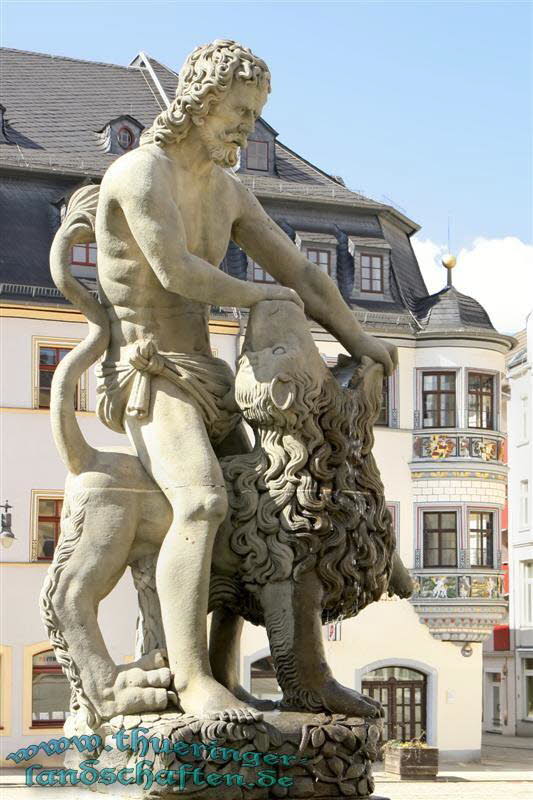 Simsonbrunnen auf dem Marktplatz