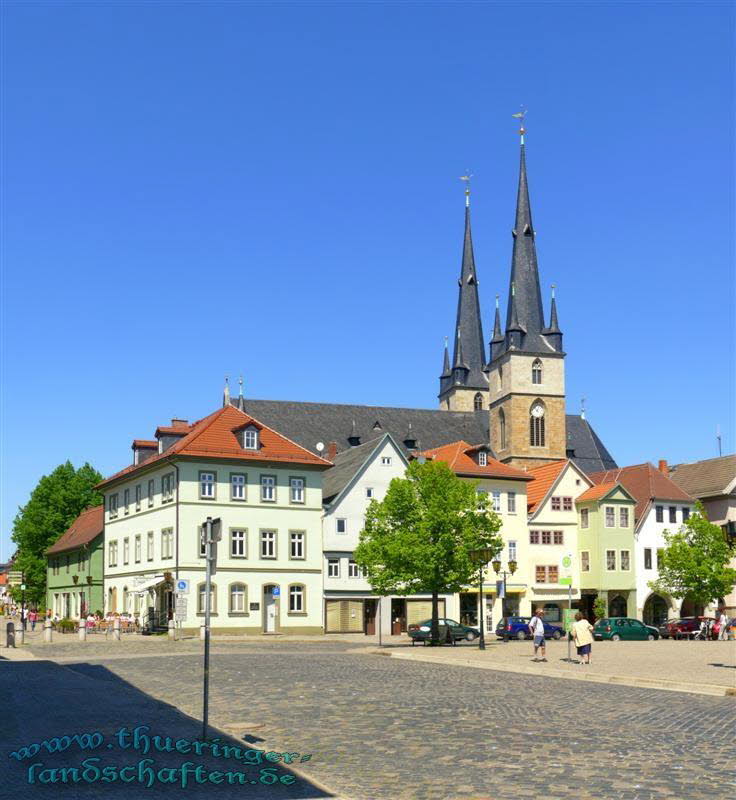 Marktplatz & Johanneskirche Saalfeld