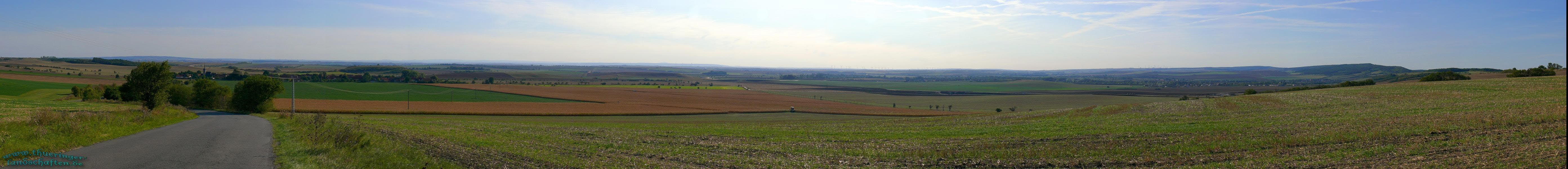 Blick von Hemleben aus ins Thringer Becken