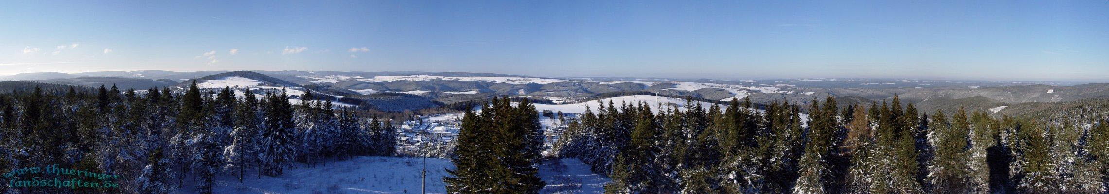 Blick vom Frbelturm Deesbach aus