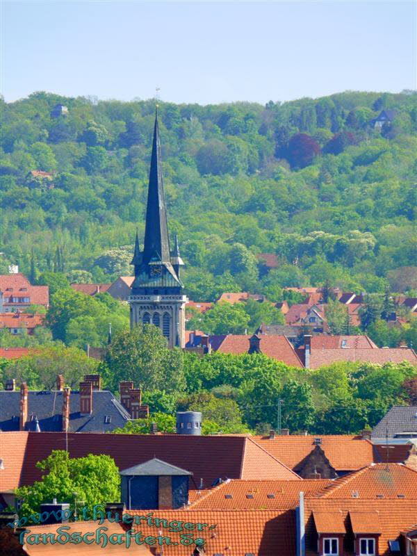 Blick von der Citadelle auf dem Petersberg