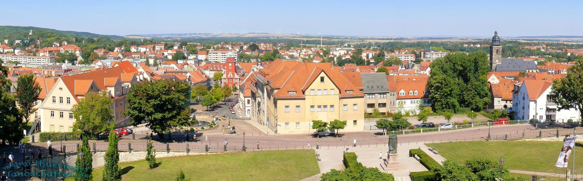 Blick vom Schloss Friedenstein