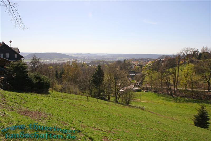 Blick von Neufang aus auf Sonneberg