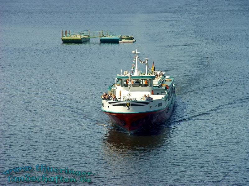 Schiffsfhre auf der Bleilochtalsperre bei Saalburg