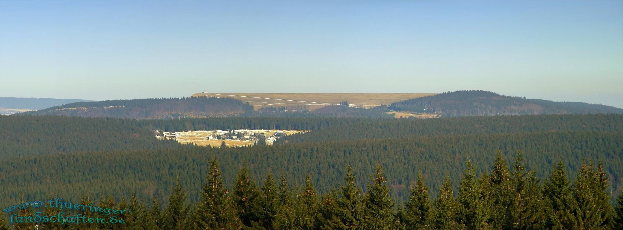 Blick vom Aussichtsturm zm Oberbecken PSW Goldisthal