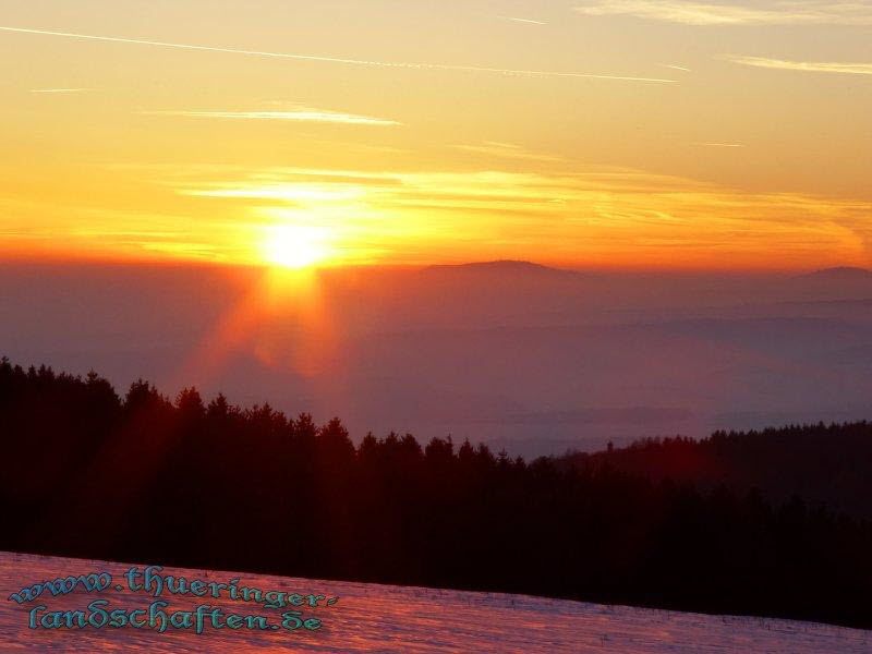 Sonnenuntergang bei Waffenrod-Hinterrod