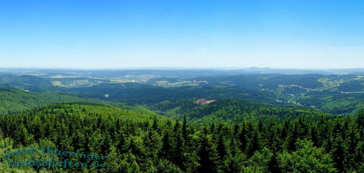 Adlersberg, Blick in Richtung Schleusingen