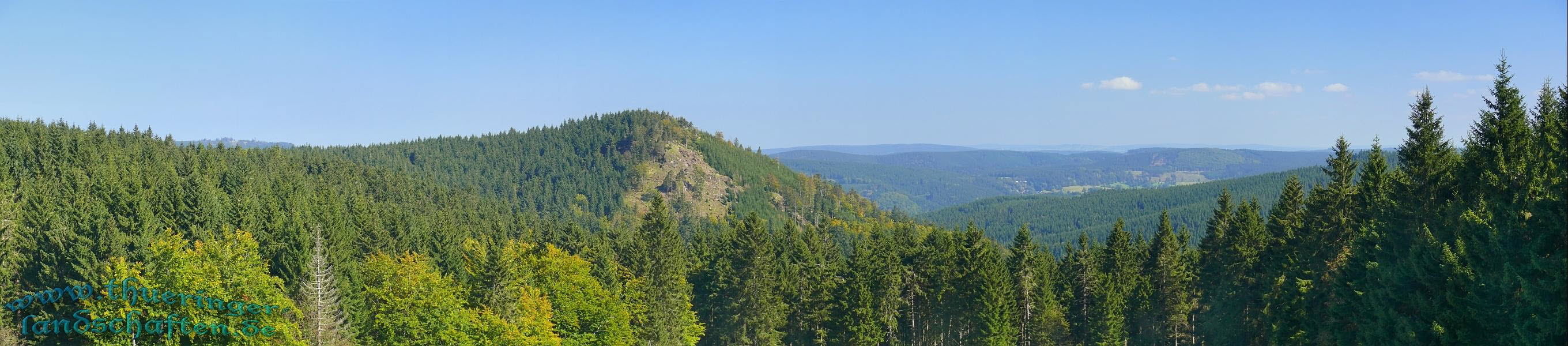 Blick von der Schmcke zum Sachsenstein