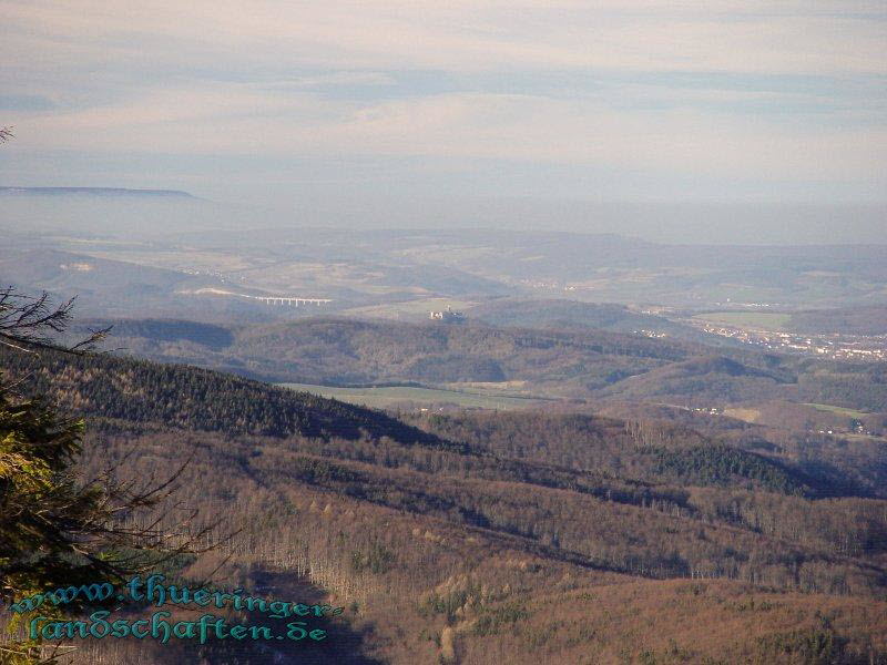 Blick zur Wartburg bei Eisenach im Winter