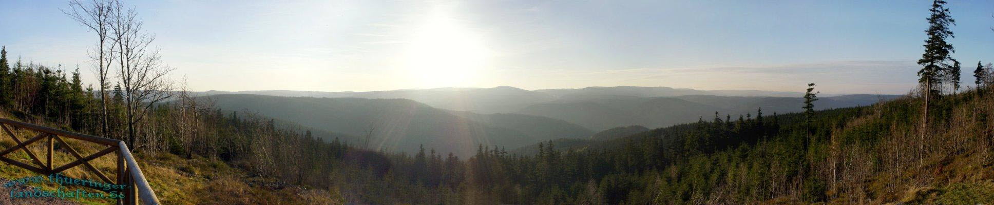 Sdliche Weitsicht in den Thringer Wald