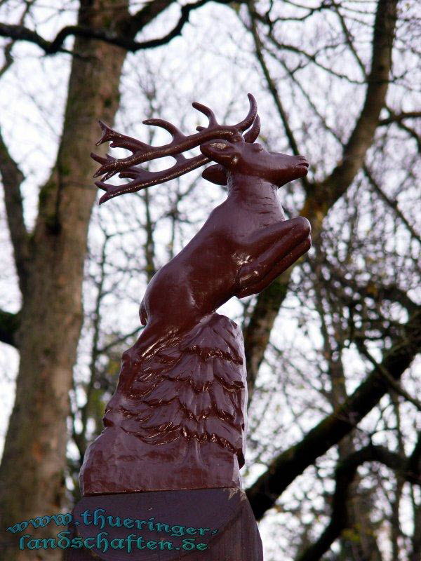 Skulptur beim Jagdhaus Gabelbach