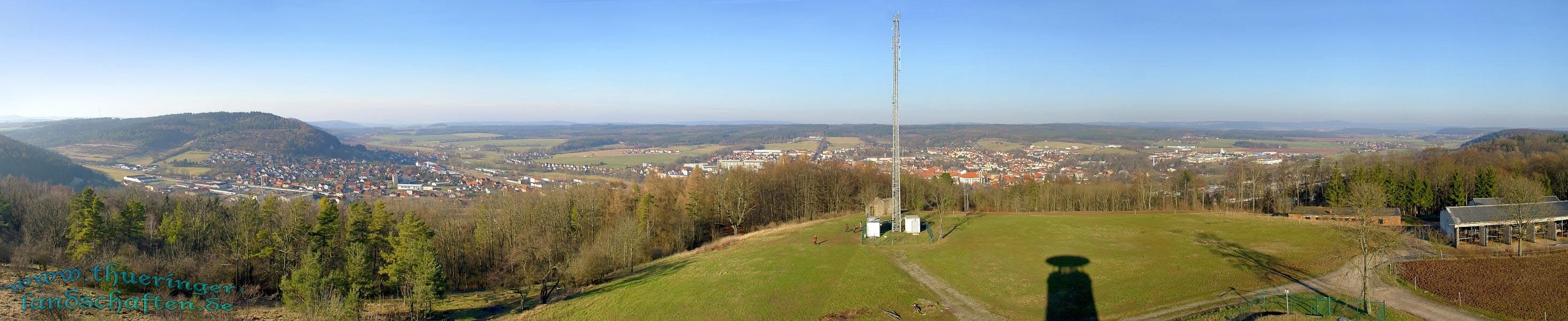 Weitsicht vom Bismarckturm Hildburghausen