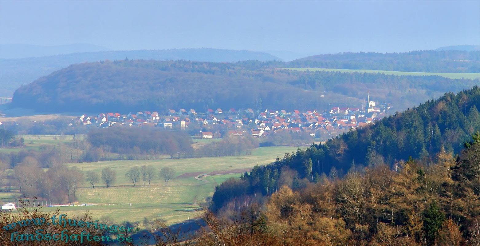 Weitsicht vom Bismarckturm Hildburghausen