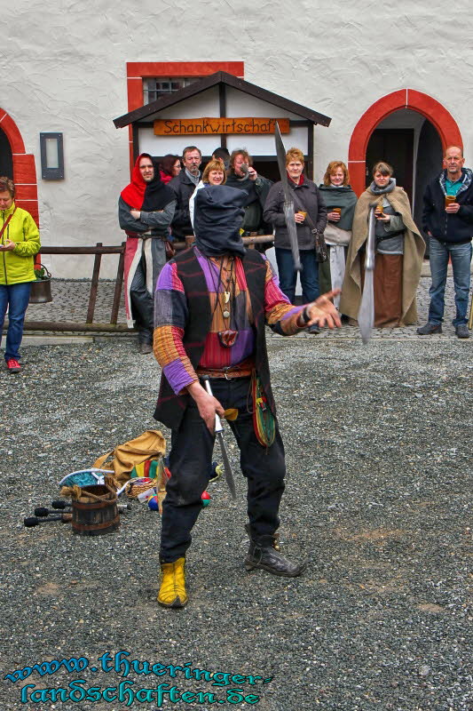 Mittelalterliches Burgspektakel auf der Osterburg in Weida