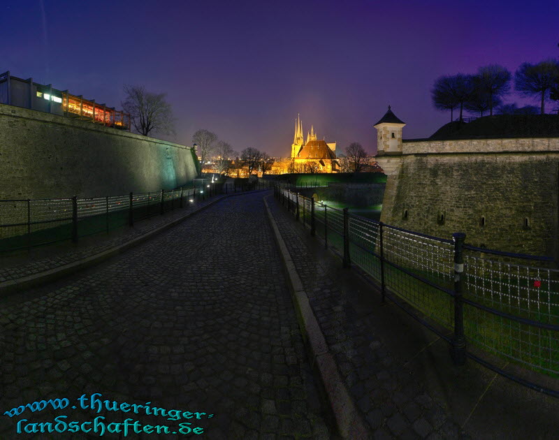 Erfurt bei Nacht