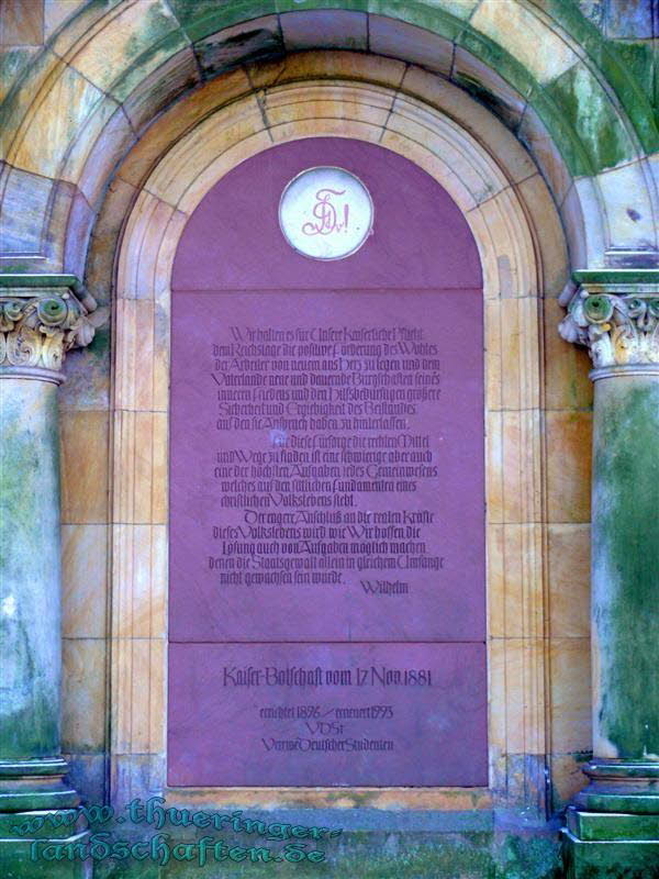 Gedenktafel auf dem Kyffhuser