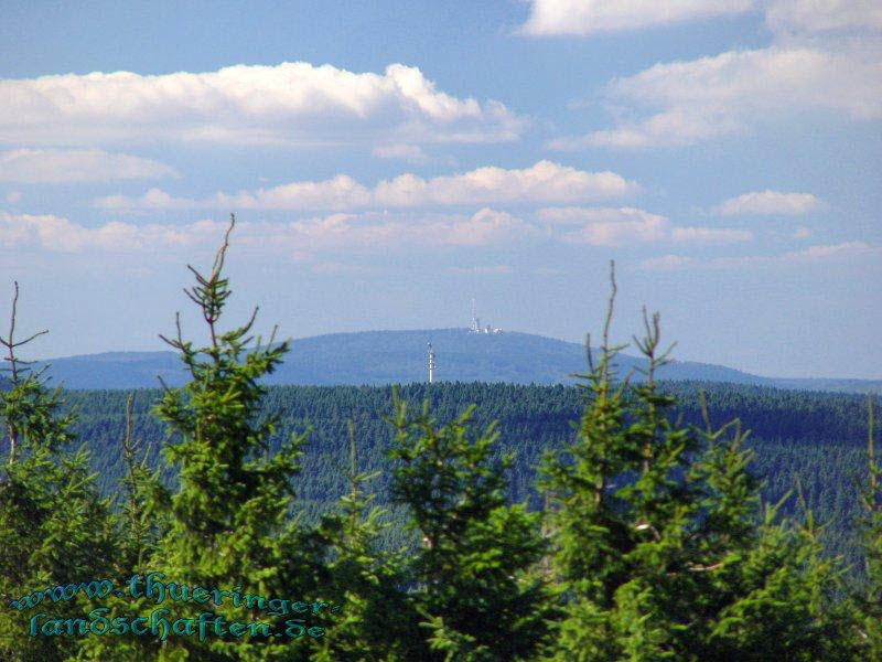 Schneekopf, Blick auf den Inselsberg