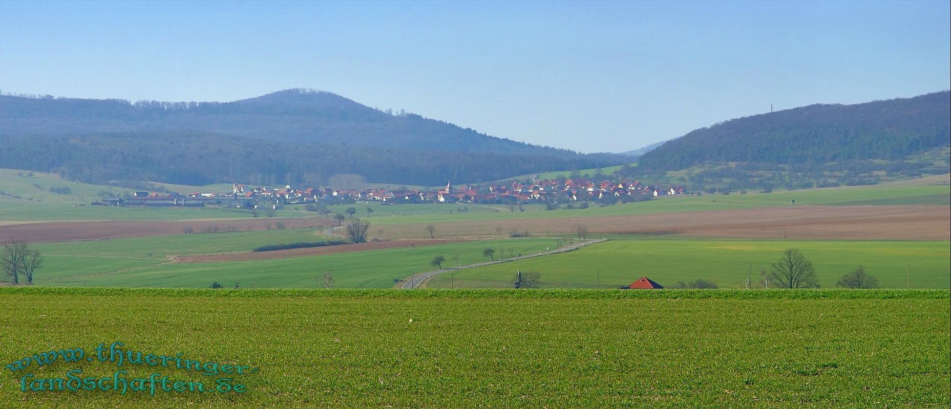 Weitsicht vom Jagdschlo Hermannsfeld (Stedtlingen)