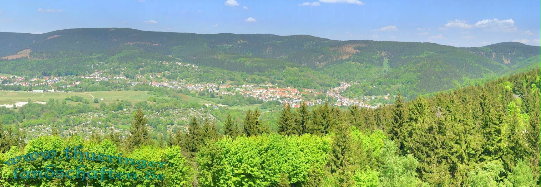 Weitsicht vom Ringberg-Hotel Suhl