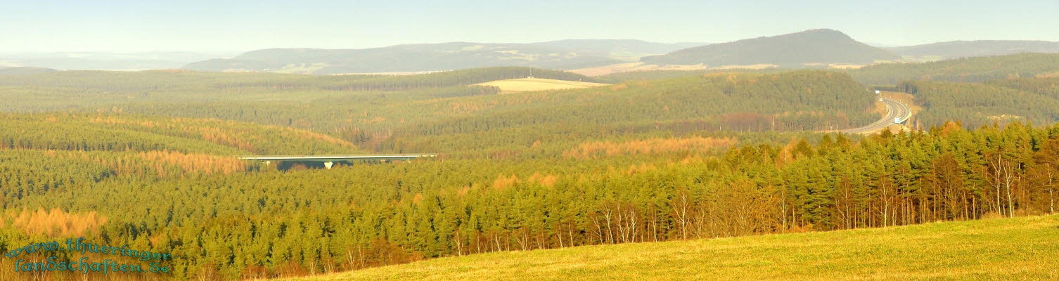 Weitsicht von Oberprlitz in Richtung A71